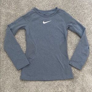 Nike Dri-FIT Heathered Blue Shirt